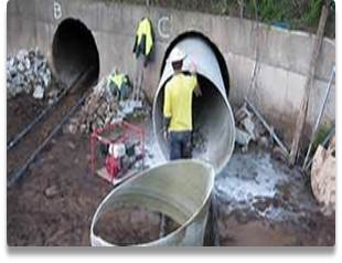 Slip Lining in Drainage Culvert